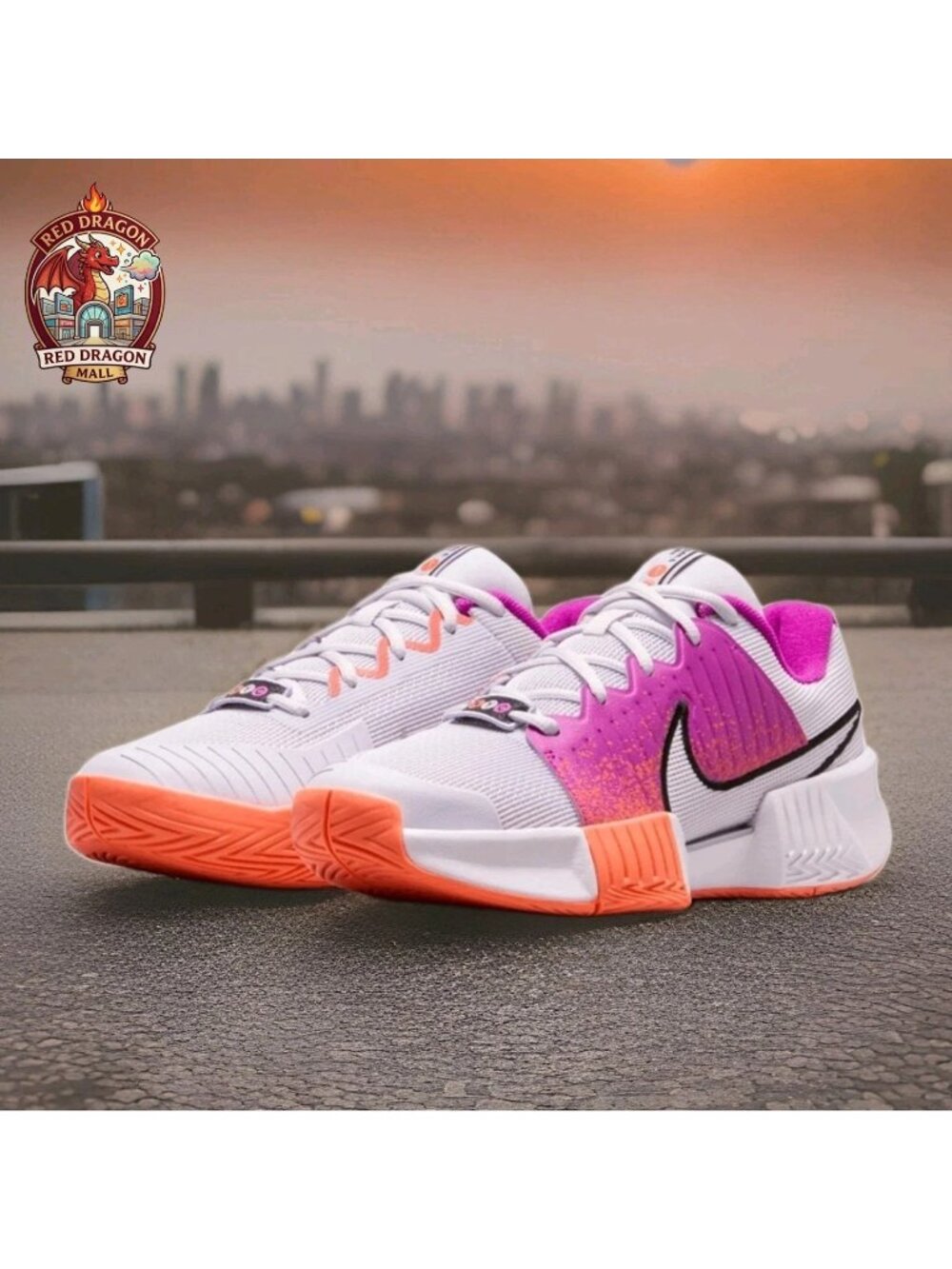 Nike Zoom GP Challenge Pro Premium NYC Tennis White Grape FQ7265-500 - Women's 6